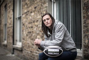 Jack McGrath promoting Rugby Players Ireland and Zurich's Tackle Your Feelings campaign