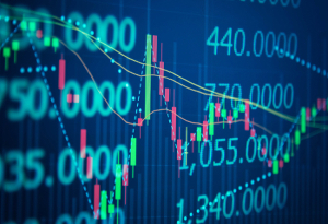 Stock Market data on digital LED display