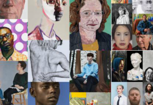 A collage of all the artists shortlisted for the Zurich Portrait Prize at the National Gallery Ireland