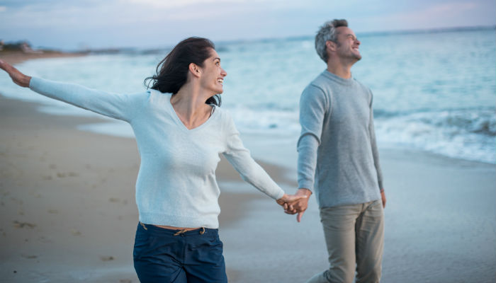 couple on beach