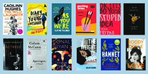 Dalkey Literary Awards book covers of shortlisted writers in 2021