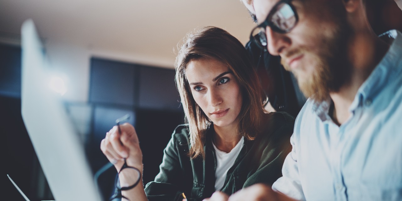 Business project team working together