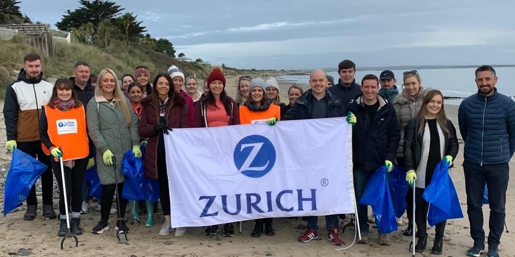 Zurich employees volunteer at Wexford beach clean