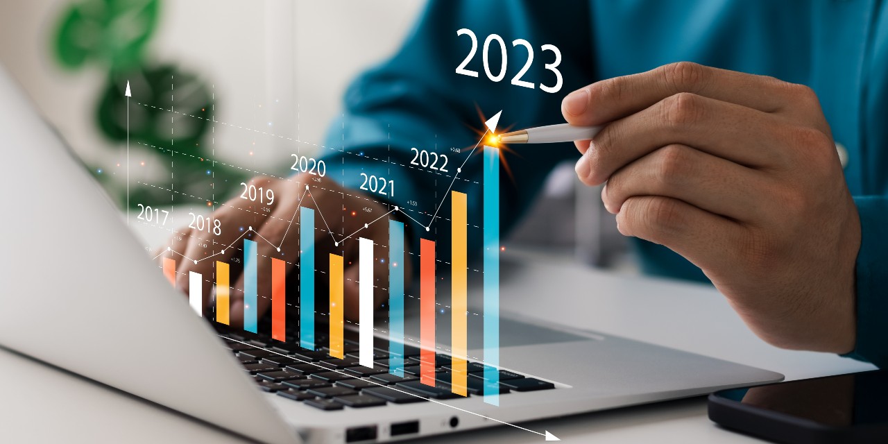 2023 illustration on laptop graphic