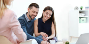 estate agent with couple