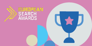 European Search Awards winning banner