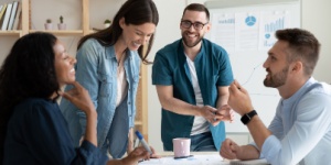 group of office workers