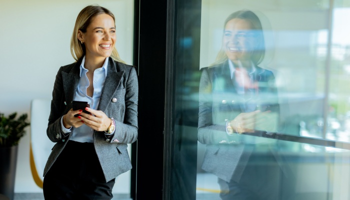 smiling business woman