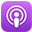 Apple podcast logo