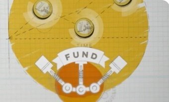 illustration showing euro coins in circle